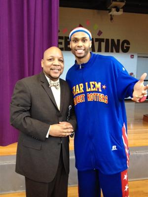 Mr Braswell and Hawk Thomas 
